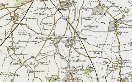 Old map of Naburn in 1903