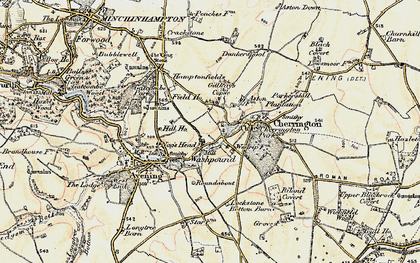 Old map of Westrip Farm Ho in 1898-1899