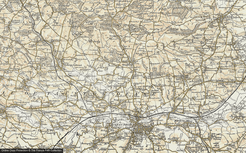 Old Map of Nailsbourne, 1898-1900 in 1898-1900