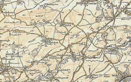 Old map of Nailwell in 1899