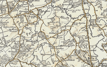 Old map of Nalderswood in 1898-1909