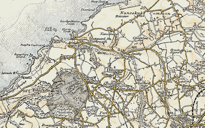 Old map of Nance in 1900