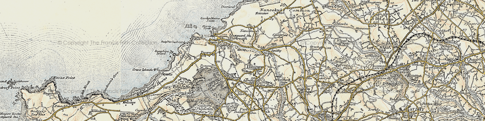 Old map of Nance in 1900
