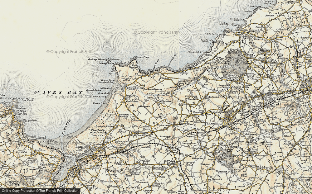 Old Map of Nancemellin, 1900 in 1900