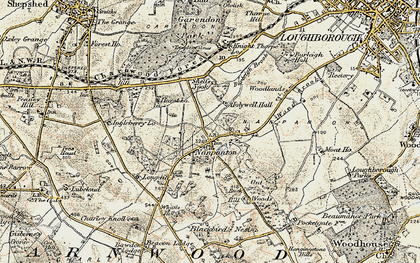 Old map of Nanpantan in 1902-1903