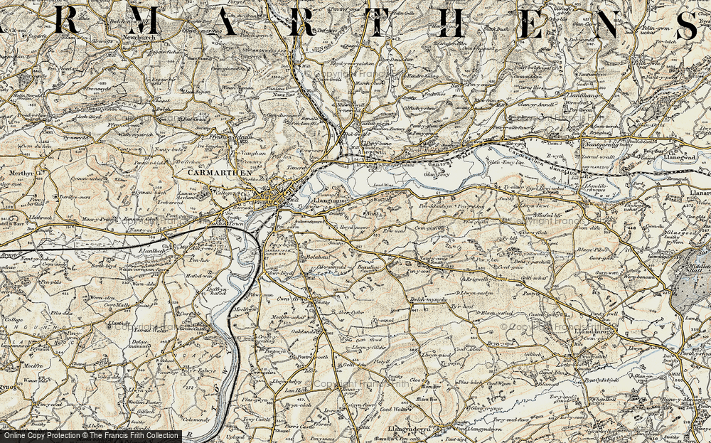 Old Map of Nant, 1901 in 1901