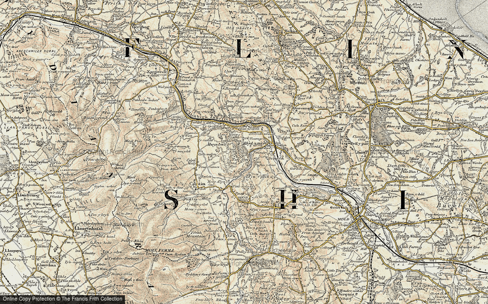 Old Map of Nant Alyn, 1902-1903 in 1902-1903