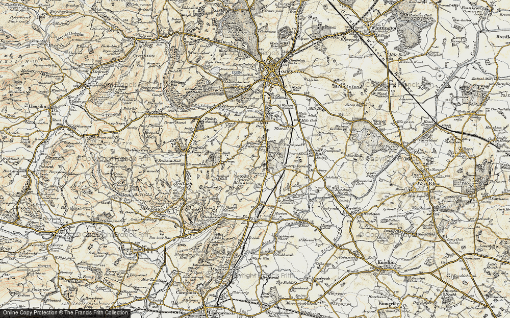 Old Map of Nant y Caws, 1902-1903 in 1902-1903