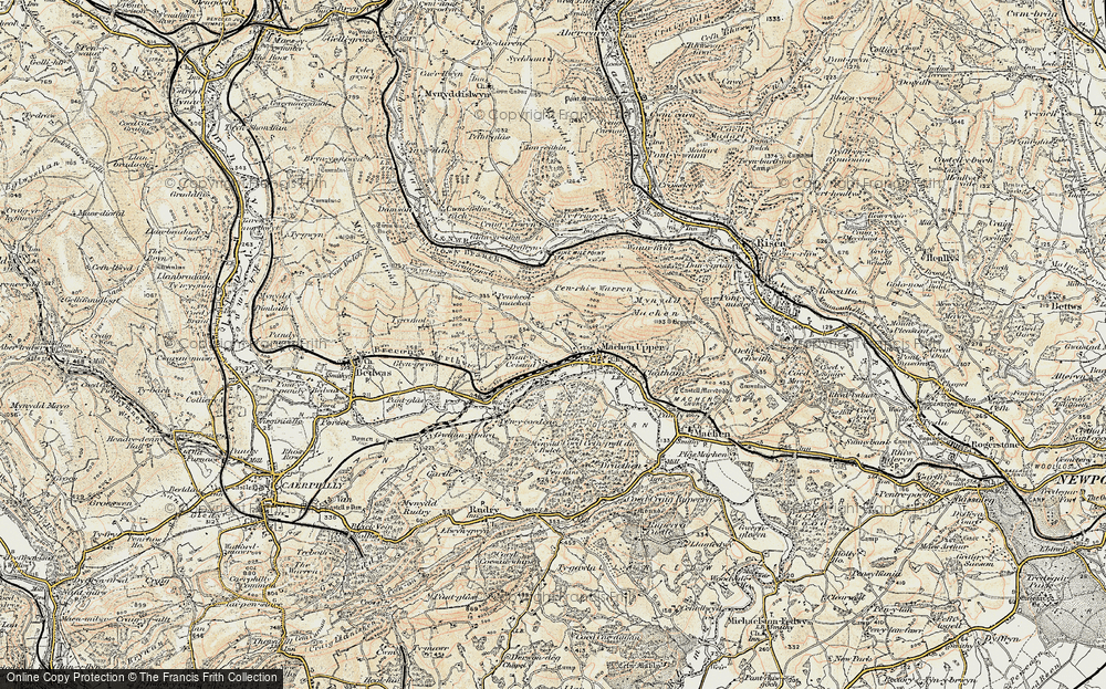 Old Map of Nant-y-ceisiad, 1899-1900 in 1899-1900
