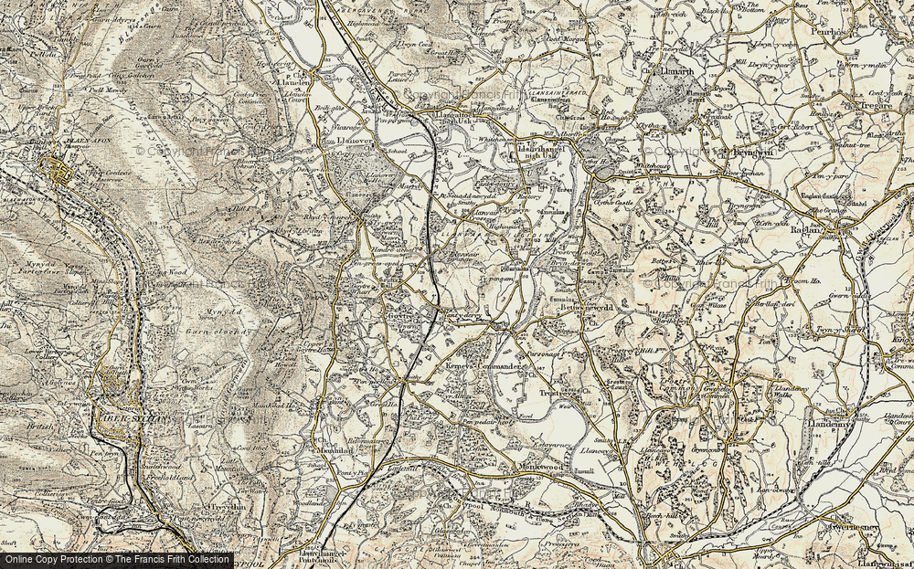 Old Map of Nant-y-derry, 1899-1900 in 1899-1900
