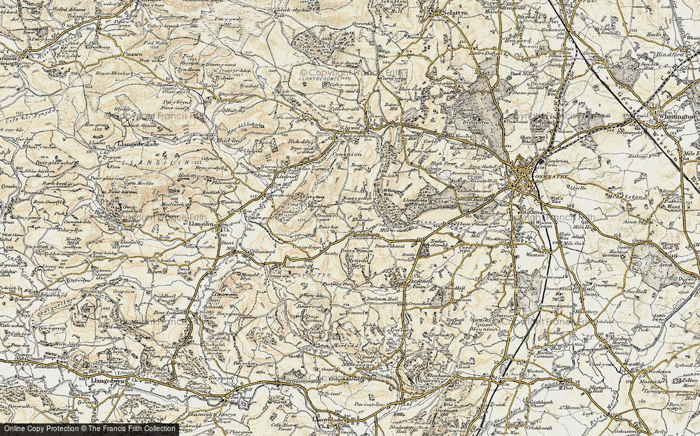 Old Map of Nant-y-gollen, 1902-1903 in 1902-1903