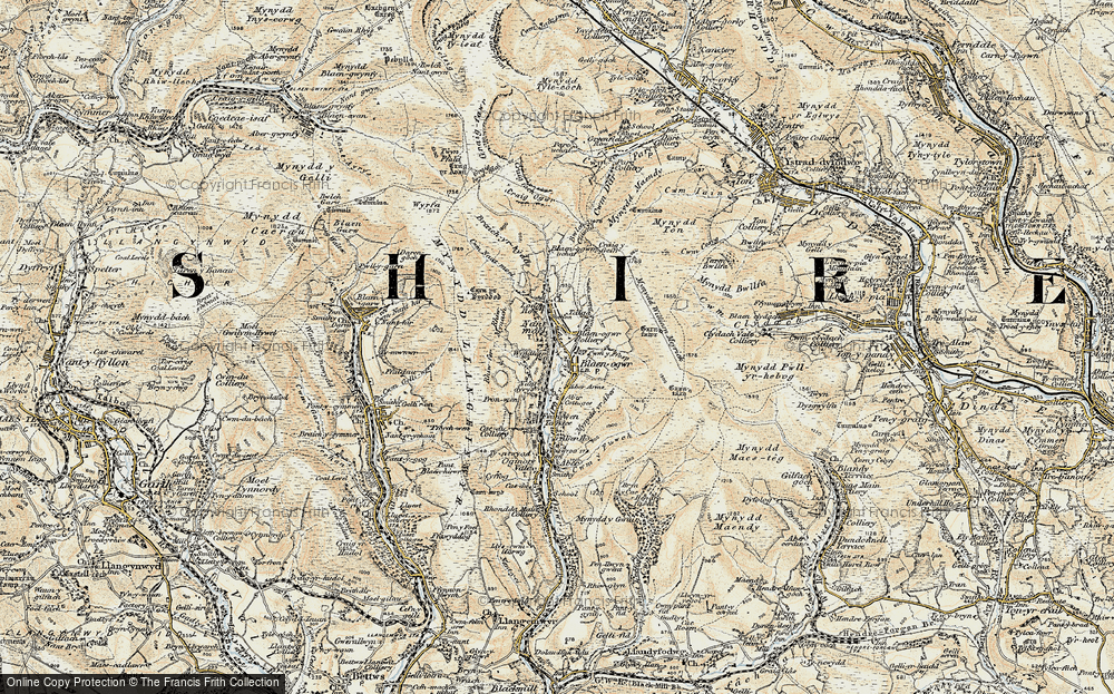 Old Map of Nant-y-moel, 1899-1900 in 1899-1900