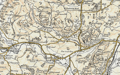 Old map of Nantmawr in 1902-1903