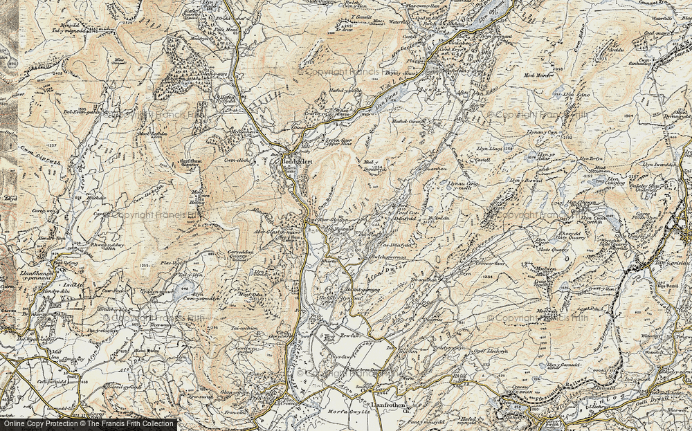 Old Map of Nantmor, 1903 in 1903