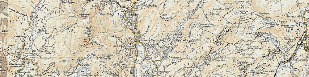 Old map of Nantmor in 1903