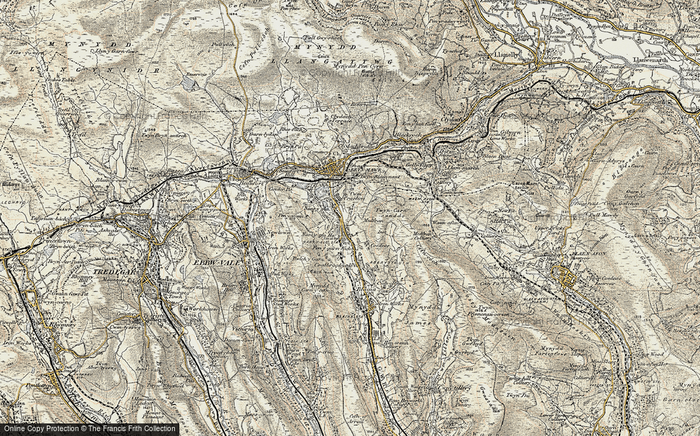 Old Map of Nantyglo, 1899-1900 in 1899-1900