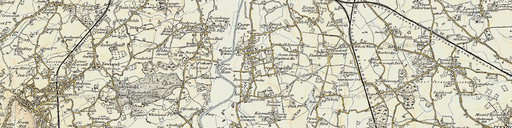 Old map of Napleton in 1899-1901