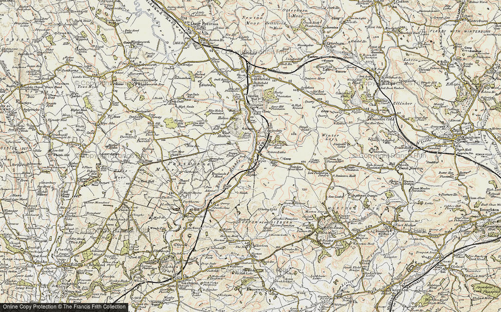 Old Map of Nappa, 1903-1904 in 1903-1904