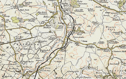 Old map of Nappa in 1903-1904