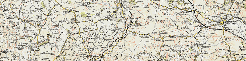 Old map of Nappa in 1903-1904