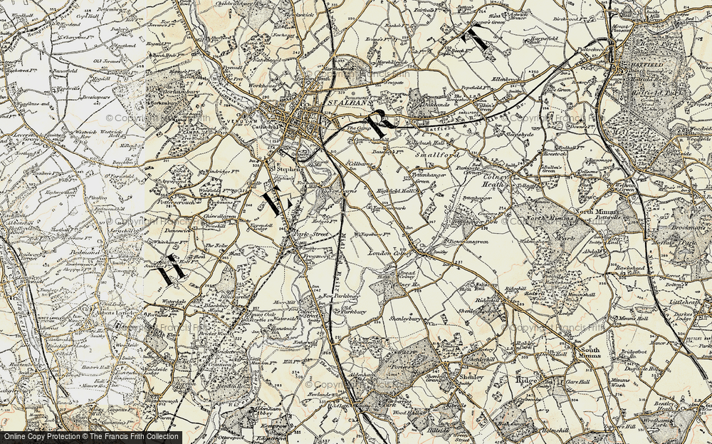 Old Map of Napsbury Park, 1897-1898 in 1897-1898