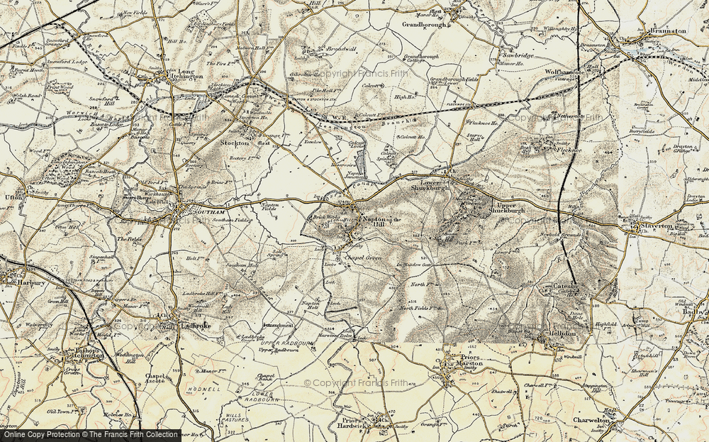 Old Map of Napton on the Hill, 1898-1902 in 1898-1902