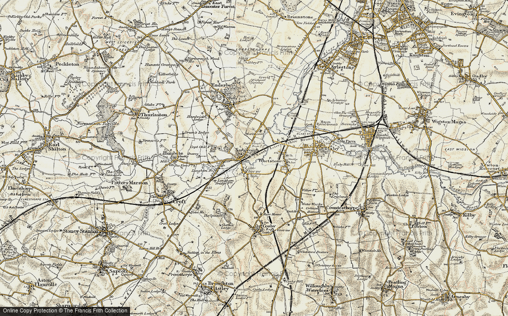 Old Map of Narborough, 1901-1903 in 1901-1903
