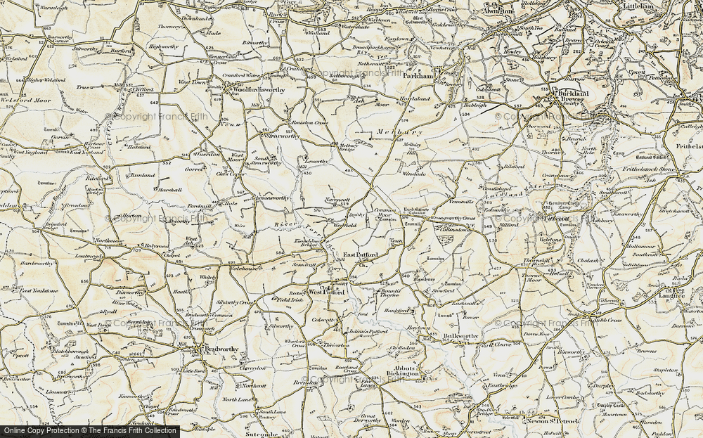 Old Map of Narracott, 1900 in 1900
