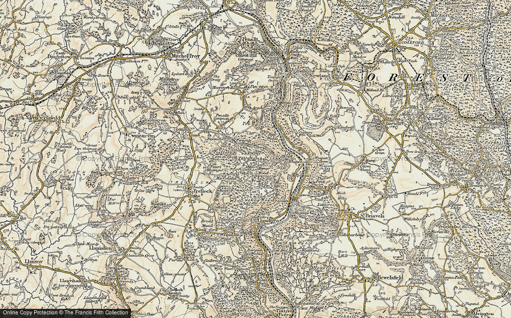 Old Map of Narth, The, 1899-1900 in 1899-1900