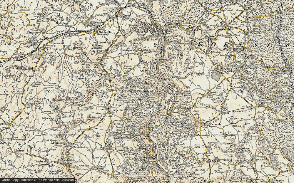 Historic Ordnance Survey Map Of Narth The 1899 1900   Narth The 1899 1900 Rnc787908 Large 