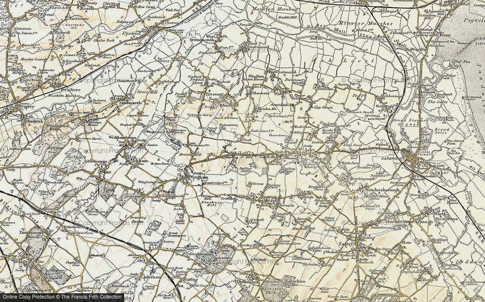 Old Map of Nash, 1898-1899 in 1898-1899