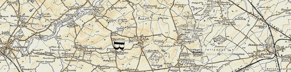 Old map of Nash in 1898-1901