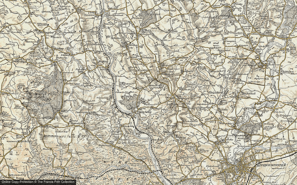 Old Map of Nash End, 1901-1902 in 1901-1902