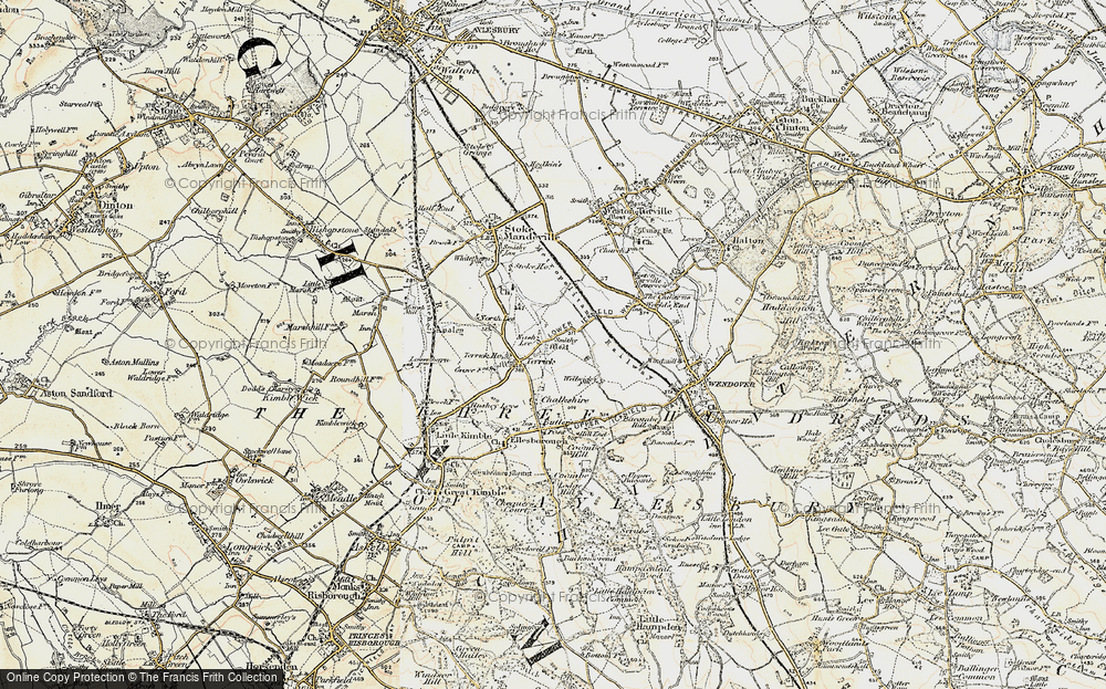 Old Map of Nash Lee, 1898 in 1898