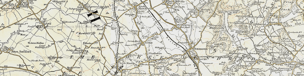 Old map of Nash Lee in 1898