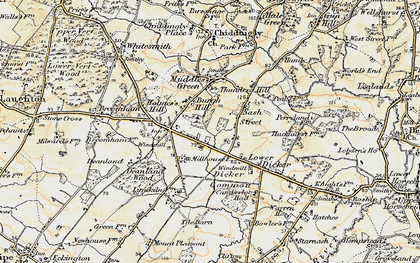 Old map of Nash Street in 1898