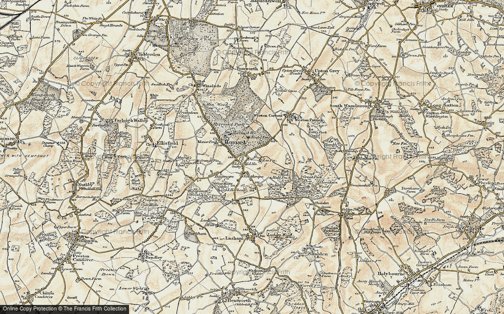 Old Map of Nashes Green, 1897-1900 in 1897-1900