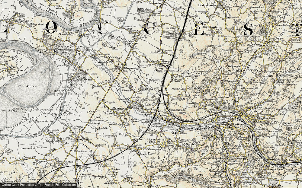 Old Map of Nastend, 1898-1900 in 1898-1900
