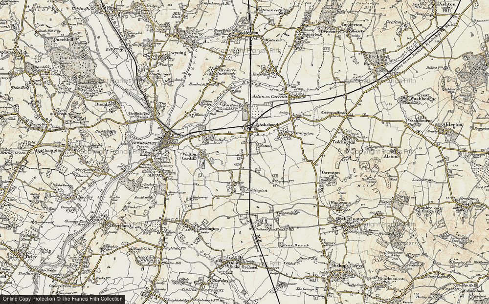 Old Map of Natton, 1899-1900 in 1899-1900