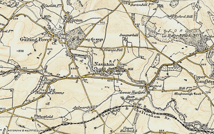 Old map of Brockhill in 1898-1899
