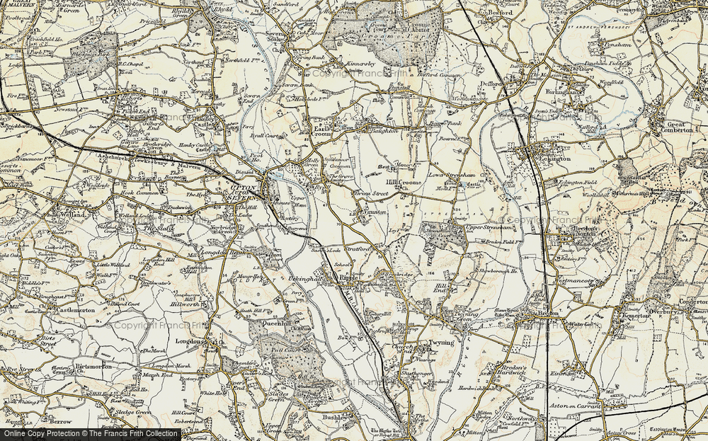 Old Map of Naunton, 1899-1901 in 1899-1901