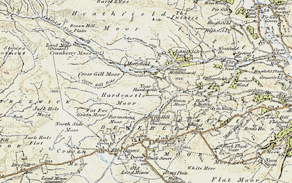 Old map of Ashfold Side Beck in 1903-1904