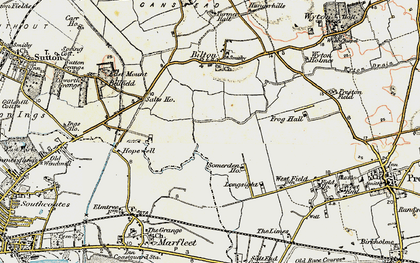 Old map of Neat Marsh in 1903-1908