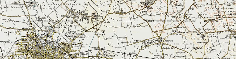 Old map of Neat Marsh in 1903-1908