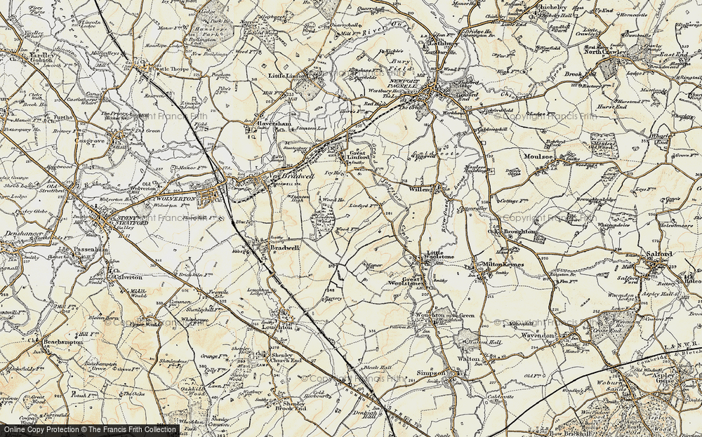 Old Map of Neath Hill, 1898-1901 in 1898-1901