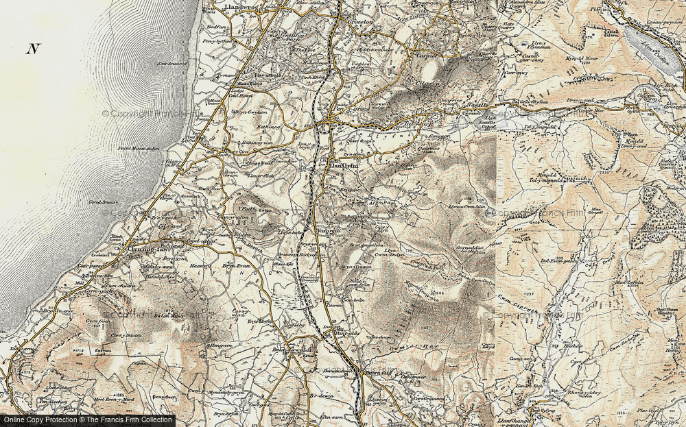 Old Map of Nebo, 1903 in 1903