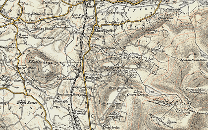 Old map of Nebo in 1903