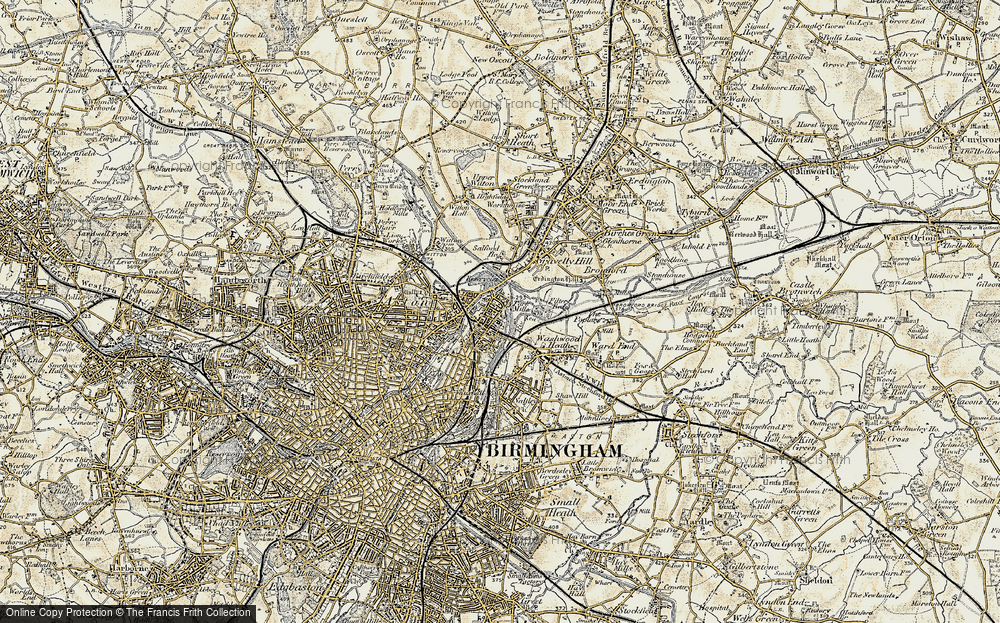 Old Map of Nechells, 1902 in 1902