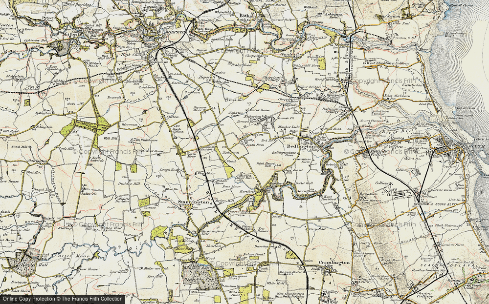 Old Map of Nedderton, 1901-1903 in 1901-1903