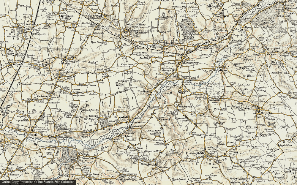 Old Map of Needham, 1901-1902 in 1901-1902